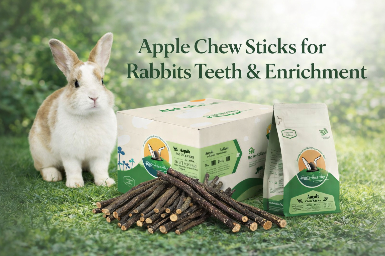 Rabbit Hole Hay Apple Chew Sticks