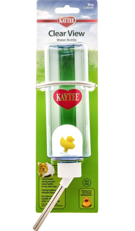 Kaytee Chew-Proof Glass Water Bottle