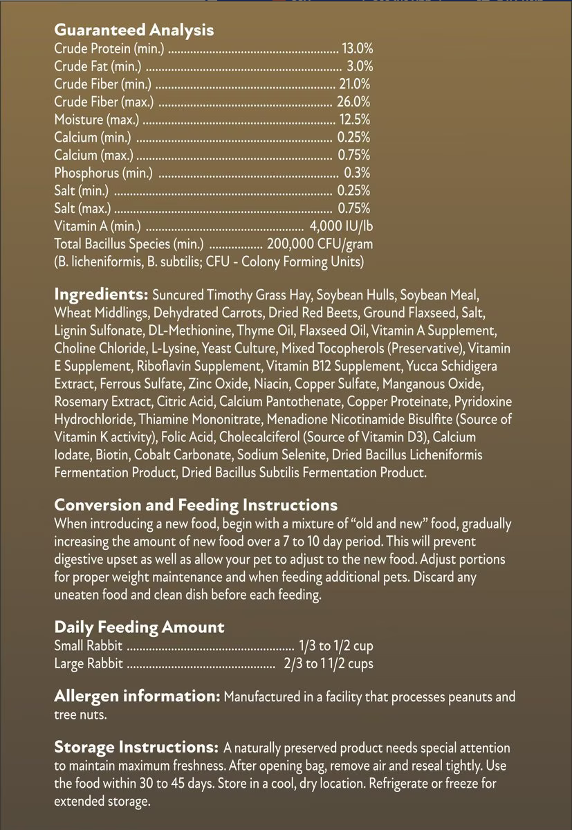 FIELD + FOREST RABBIT FOOD 4lb