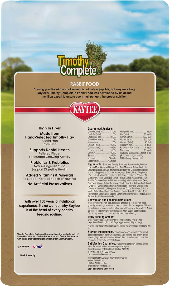 Timothy Complete Rabbit Food