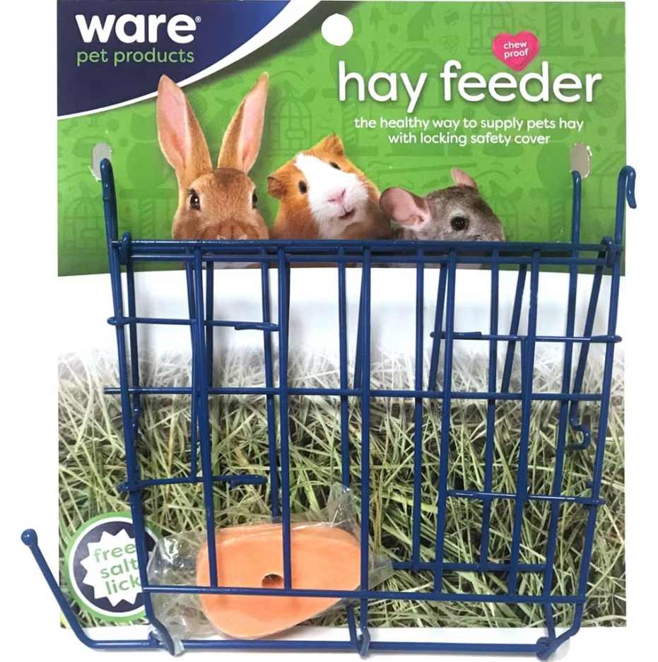 Wire Rabbit Hay Feeder with Salt Lick